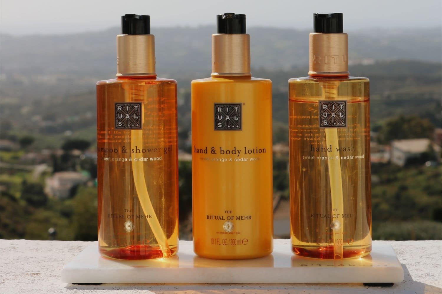 Rituals producten die aanwezig zijn bij de exclusieve luxe retreat van Villa Pureza