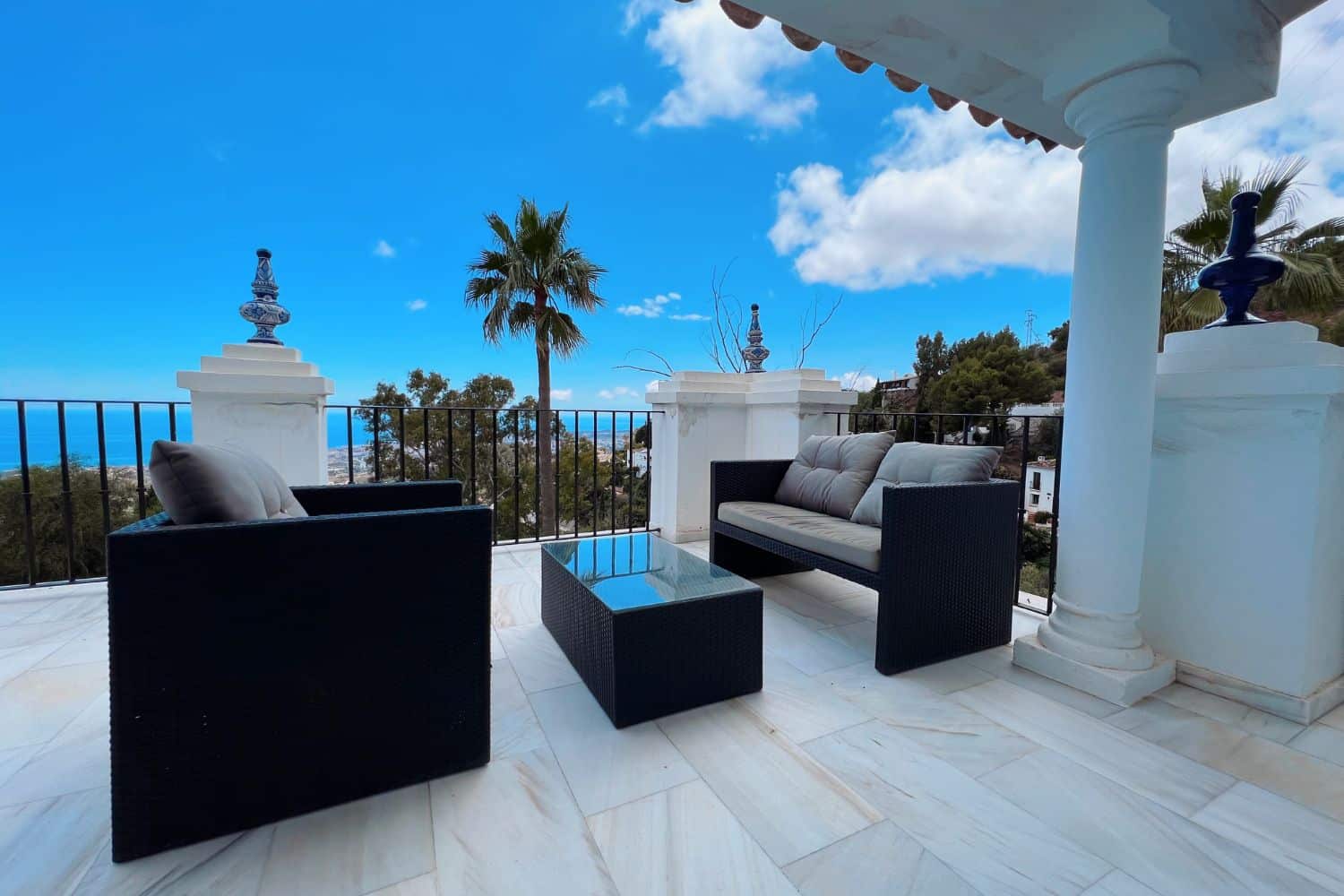 Uitzicht balkon Luxe retreat bij Villa Pureza