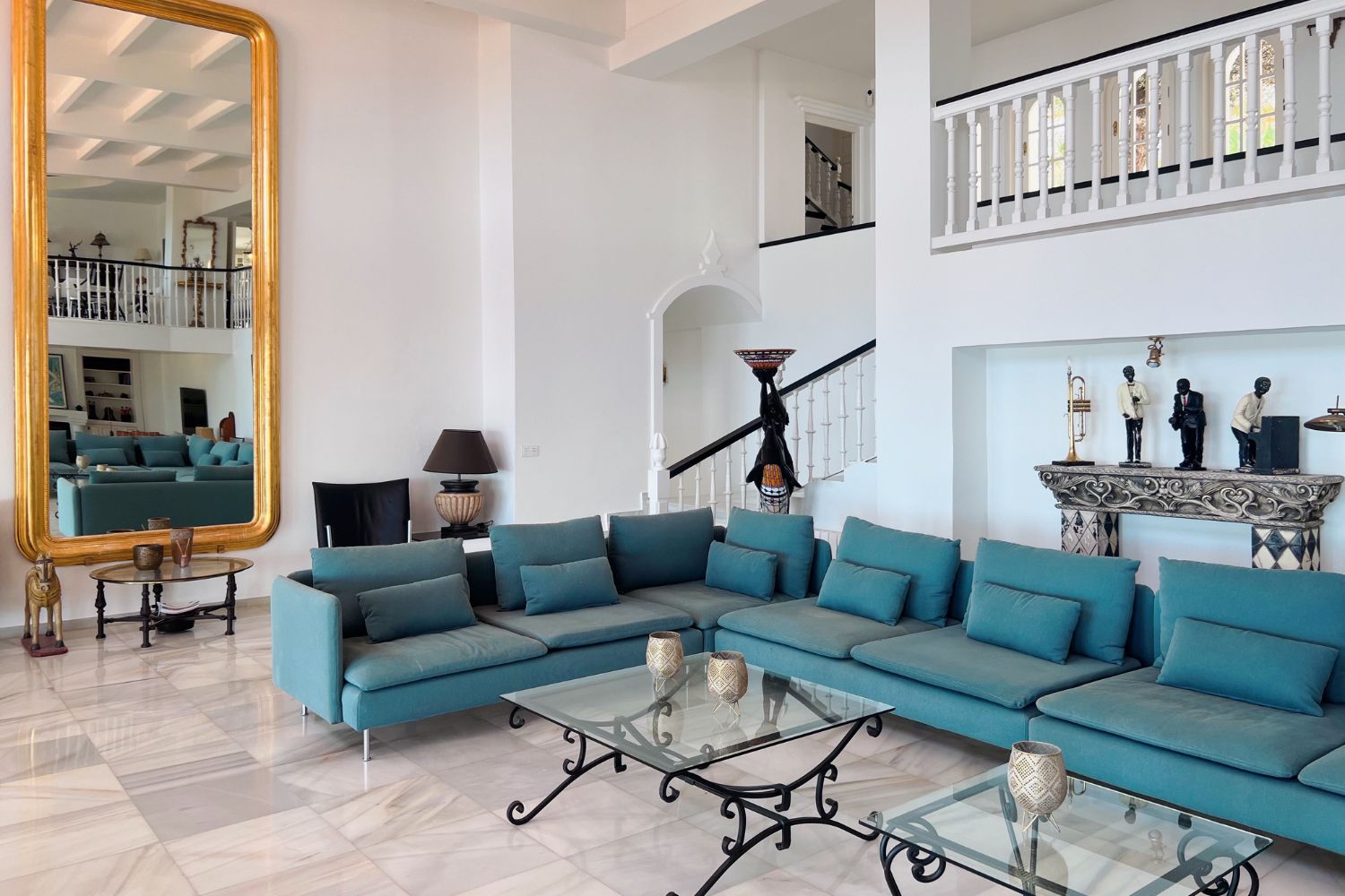 Woonkamer luxe retreat van Villa Pureza